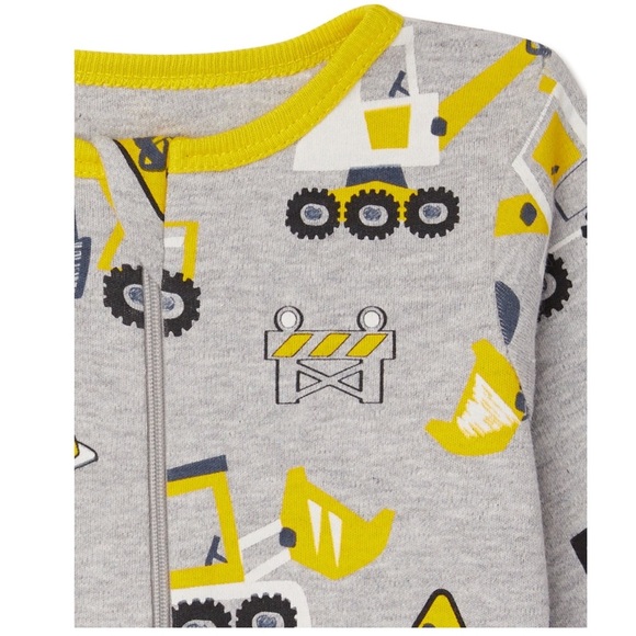 Baby Boys Camouflage Sleep N Play onesie and Construction Sleep N Play onesie - Picture 5 of 5